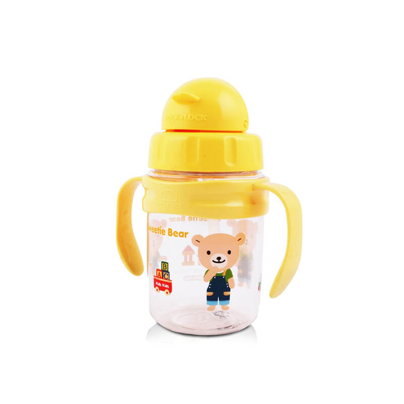 B&igrave;nh Nước Gi&agrave;nh Cho Trẻ Em C&oacute; Ống H&uacute;t V&agrave; Quai Cầm 270ml - 4 M&agrave;u (Xanh Dương, Xanh L&aacute;, Hồng, V&agrave;ng) - LocknLock - ABF633 image number null